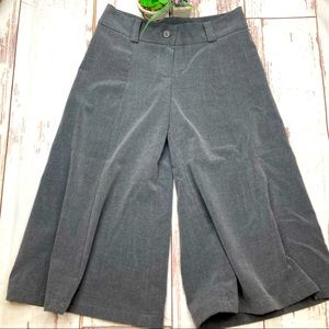 Coco Club Wide Leg Capri’s Y2K Dressy Steel Gray Sz 1/2